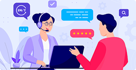 Dedicated customer support services